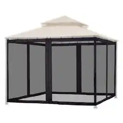 Walmart Yescom Canopy Sidewalls Mosquito Mesh Netting for 10x10ft Canopy Gazebo with Zippers offer