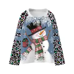 Walmart ZPWKLM Letters Prints Pullover Leopard Sweat For Infnat Long Sleeve Clothing For Toddlers size 5-6T offer