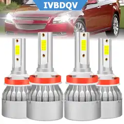 Walmart IVBDQV H9/H11 High Low Beam For 2006-2012 Chevrolet Malibu LED Headlight Bulbs 4pcs offer