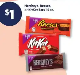 Family Dollar Hershey's, Reese's, or KitKat Bars offer