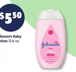 Family Dollar Johnson's Baby Lotion offer