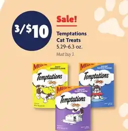 Family Dollar Temptations Cat Treats offer