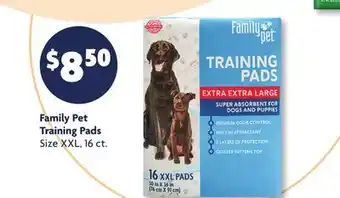 Family Dollar Family Pet Training Pads offer