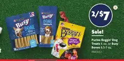 Family Dollar Purina Beggin' Dog Treats 6 oz. or Busy Bones 6.5-7 oz offer