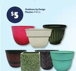 Family Dollar Outdoors by Design Planters offer