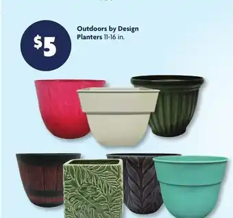 Family Dollar Outdoors by Design Planters offer