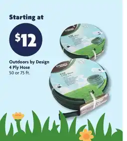 Family Dollar Outdoors by Design 4 Ply Hose offer