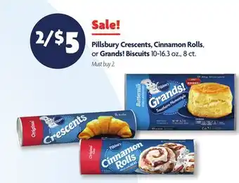 Family Dollar Pillsbury Crescents, Cinnamon Rolls, or Grands! Biscuits offer