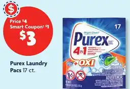 Family Dollar Purex Laundry Pacs offer