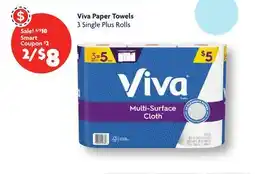 Family Dollar Viva Paper Towels offer