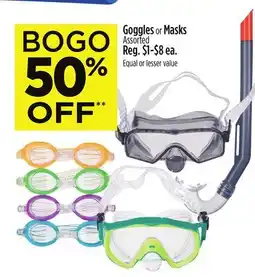 Dollar General Goggles or Masks offer