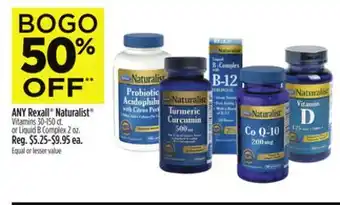 Dollar General ANY Rexall or Naturalist offer