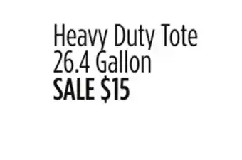 Dollar General Heavy Duty Tote offer