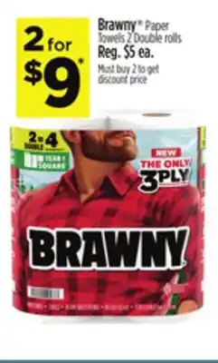 Dollar General Brawny Paper Towels offer