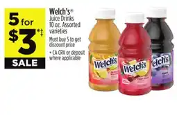 Dollar General Welch's Juice Drinks offer