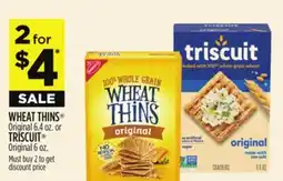 Dollar General WHEAT THINS Original 6.4 oz. or TRISCUIT Original 6 oz offer