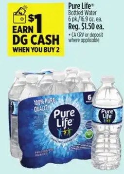 Dollar General Pure Life Bottled Water offer