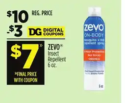 Dollar General ZEVO Insect Repellent offer