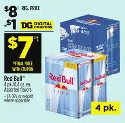 Dollar General Red Bull offer