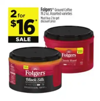 Dollar General Folgers Ground Coffee offer