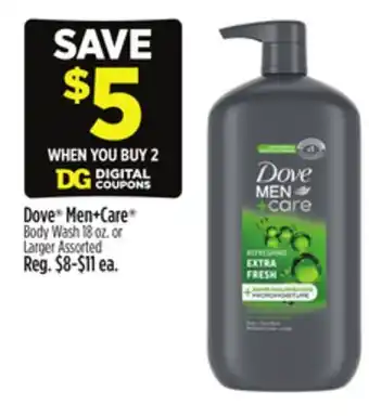 Dollar General Dove Men + Care Body Wash offer