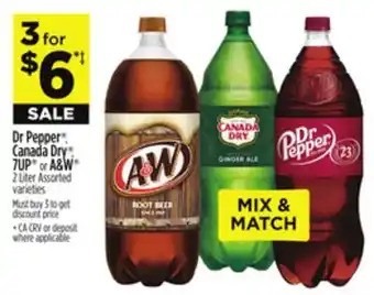 Dollar General Dr Pepper , Canada Dry , 7UP or A & W offer