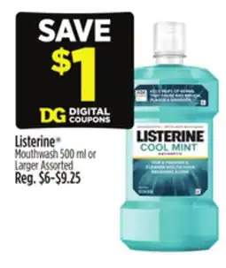 Dollar General Listerine Mouthwash offer