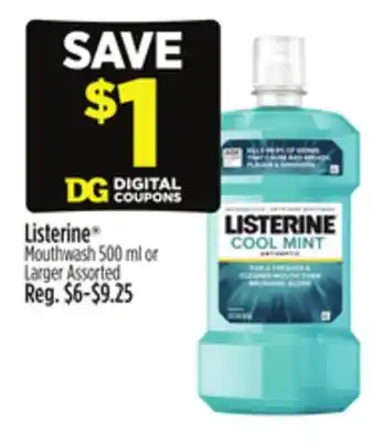 Dollar General Listerine Mouthwash offer