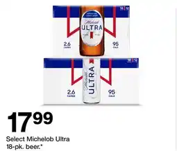 Target Select Michelob Ultra 18-pk. beer offer