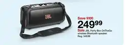 Target JBL Party Box OnTheGo wireless Bluetooth speaker offer
