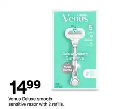 Target Venus Deluxe smooth sensitive razor with 2 refills offer