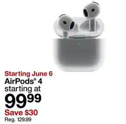 Target AirPods 4 offer