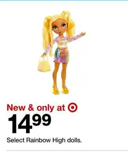 Target Select Rainbow High dolls offer