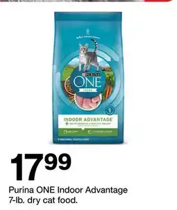 Target Purina ONE Indoor Advantage 7-lb. dry cat food offer