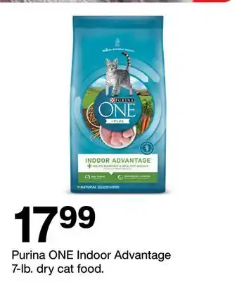 Target Purina ONE Indoor Advantage 7-lb. dry cat food offer