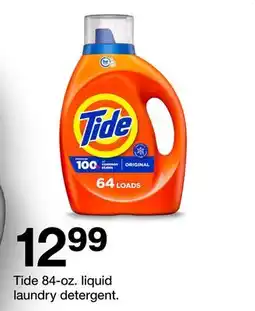 Target Tide 84-oz. liquid laundry detergent offer