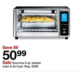 Target Gourmia 3-qt. toaster oven & air fryer offer