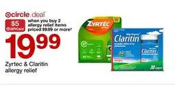Target Zyrtec & Claritin allergy relief offer
