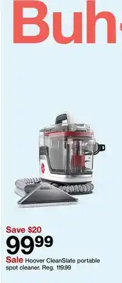Target Hoover CleanSlate portable spot cleaner offer