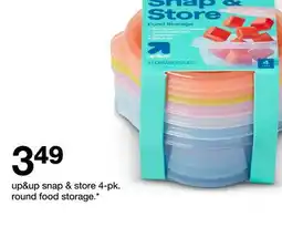 Target Up&up snap & store 4-pk. round food storage offer
