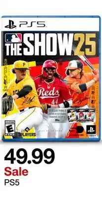 Target The Show 25 PS5 offer