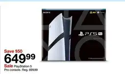 Target PlayStation 5 Pro console offer