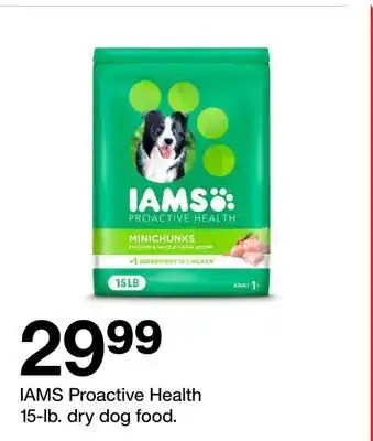 Target IAMS Proactive Health 15-lb. dry dog food offer