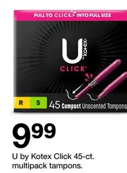 Target U by Kotex Click 45-ct. multipack tampons offer