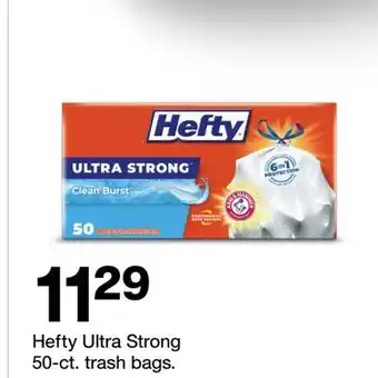 Target Hefty Ultra Strong 50-ct. trash bags offer