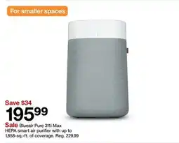 Target Blueair Pure 311i Max HEPA smart air purifier offer