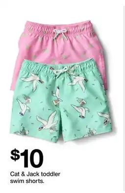 Target Cat & Jack toddler swim shorts offer