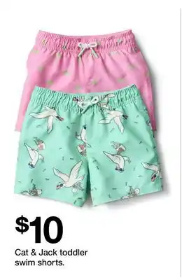 Target Cat & Jack toddler swim shorts offer
