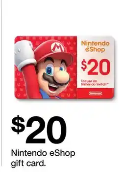 Target Nintendo eShop gift card offer