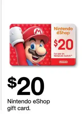 Target Nintendo eShop gift card offer